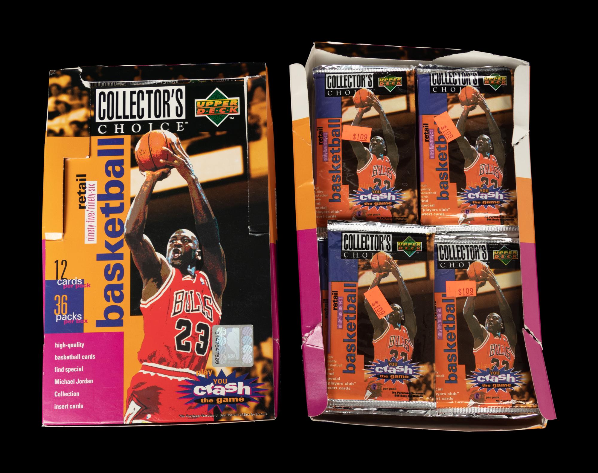 A Group of Two Retail Boxes of 1995-96 Upper Deck Collector's Choice Series One Basketball Cards