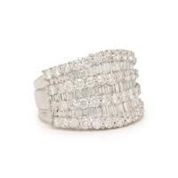 Diamond and White Gold Ring