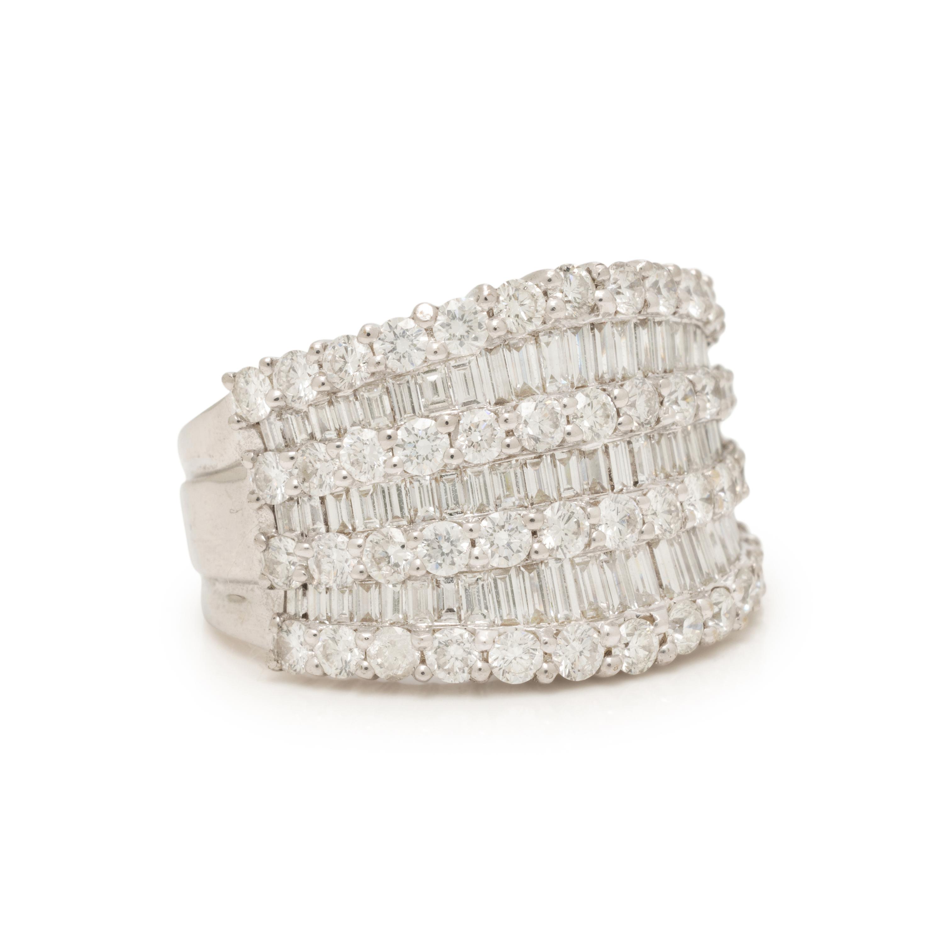 Diamond and White Gold Ring