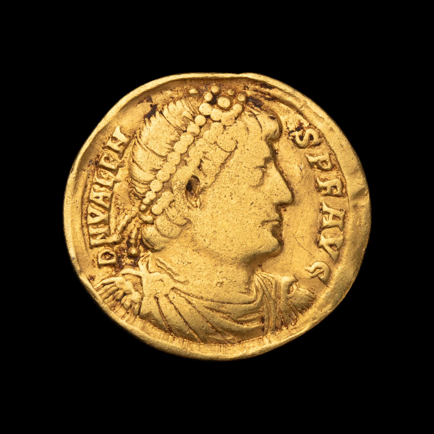 [ANCIENT] EASTERN ROMAN EMPIRE. Valens (c. 370 AD), Av Solidus (4.1g).