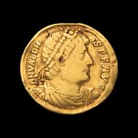 [ANCIENT] EASTERN ROMAN EMPIRE. Valens (c. 370 AD), Av Solidus (4.1g).