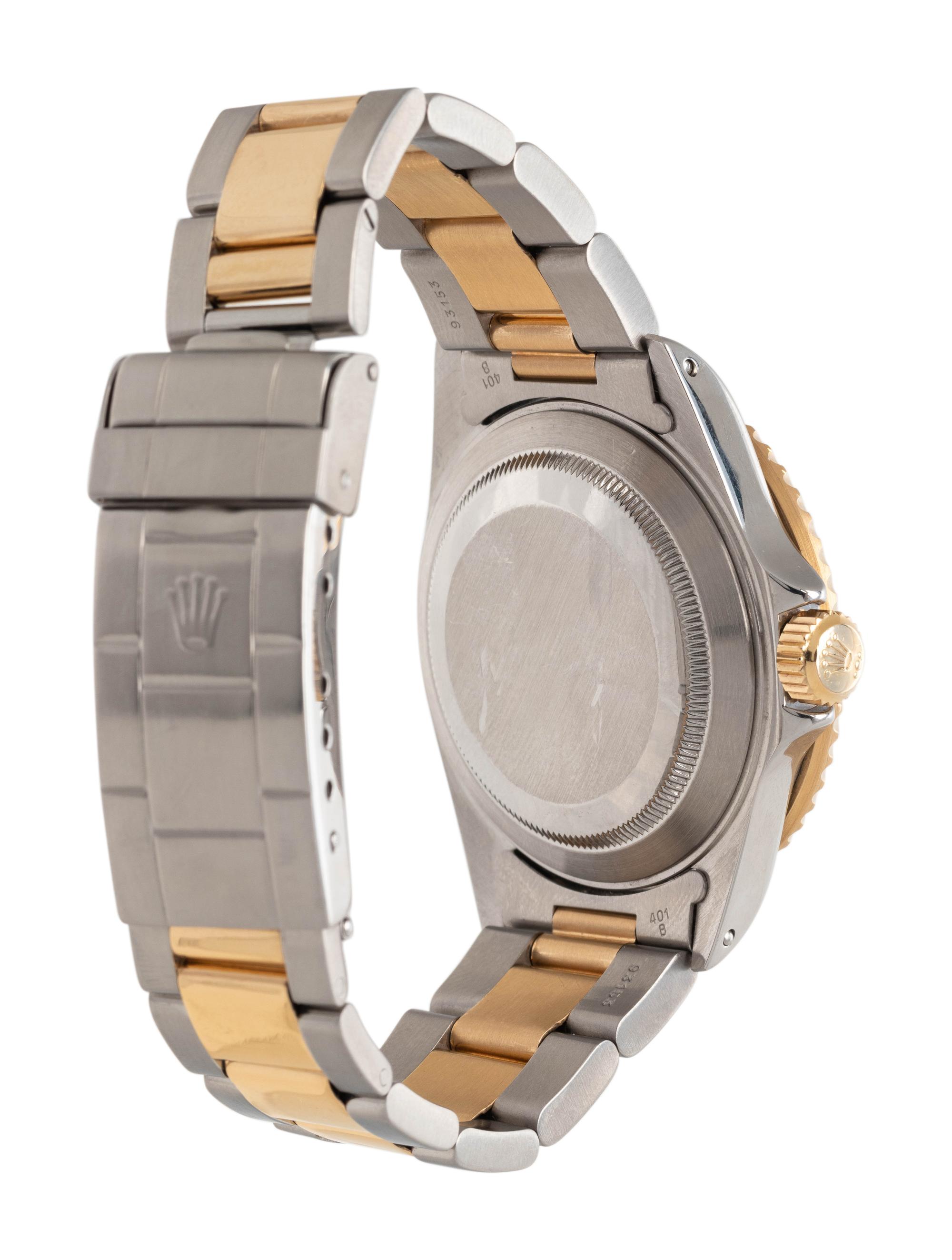 ROLEX, REF. 16613 STAINLESS STEEL AND 18K YELLOW GOLD 'SUBMARINER' DATE WATCH
