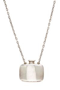 A Sterling Silver Square Bottle Necklace, Elsa Peretti for Tiffany & Co., 3.30 dwts.