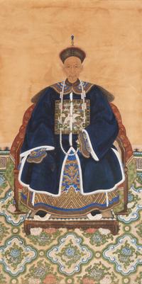 A Pair of Chinese Ancestral Portraits