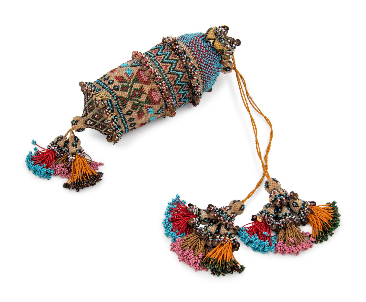 Glass Bead Reticule, 19th Century