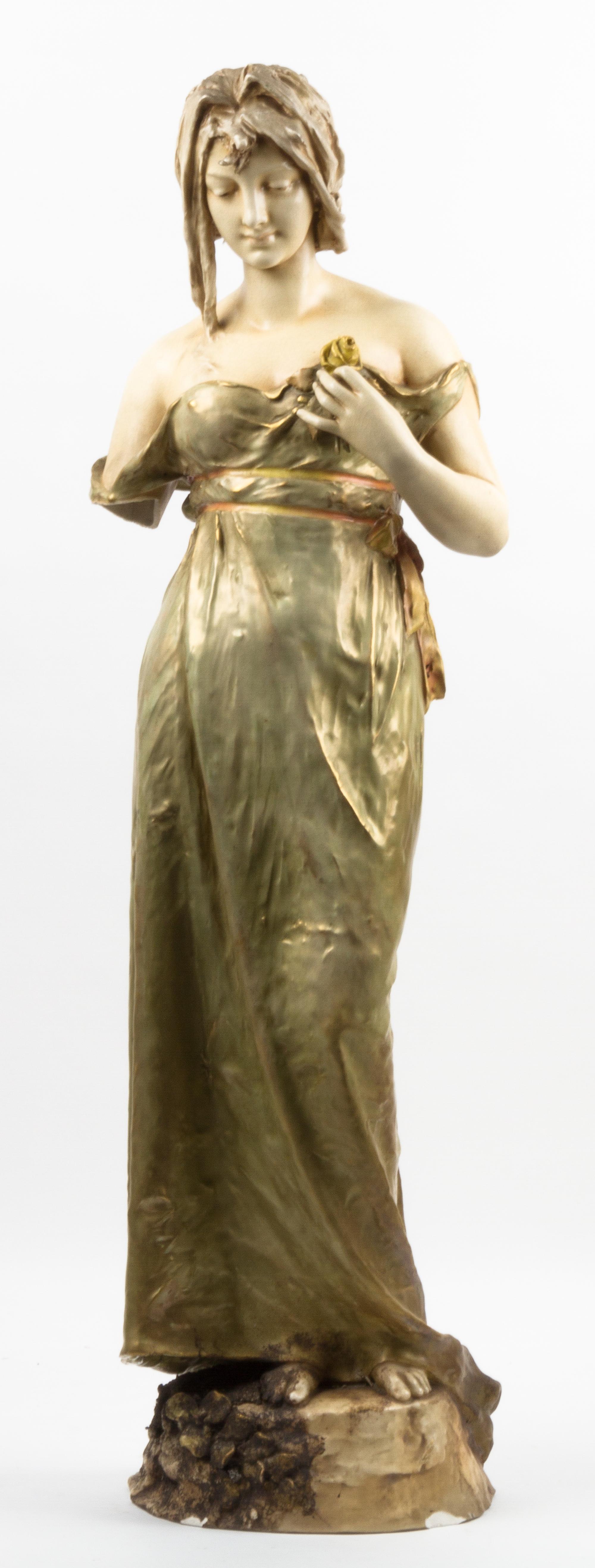 A Turn-Teplitz Ceramic Figure Height 35 inches.
