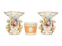 Three Mottahedeh Porcelain Articles