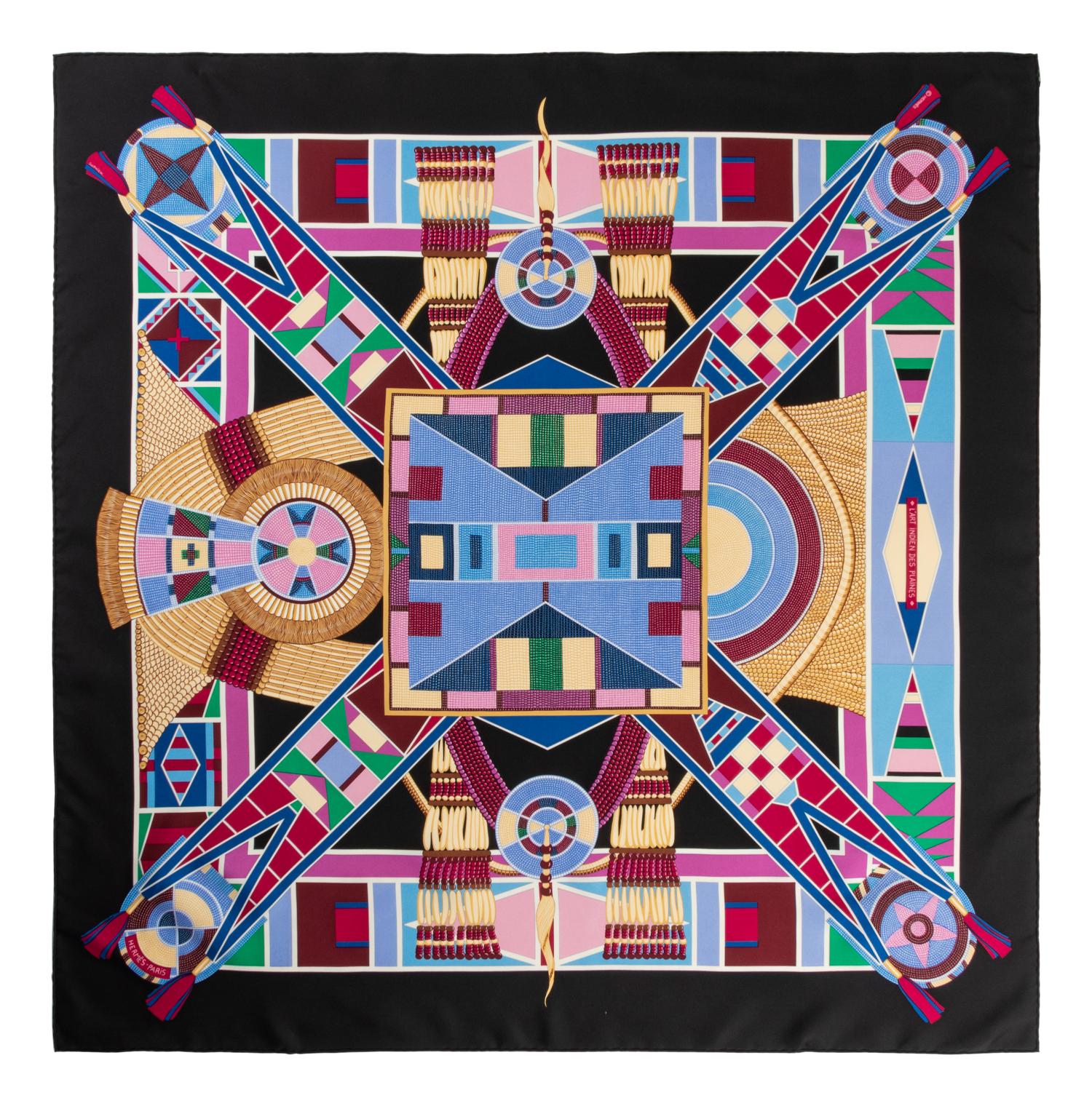 Four Hermès 90cm Silk Scarves