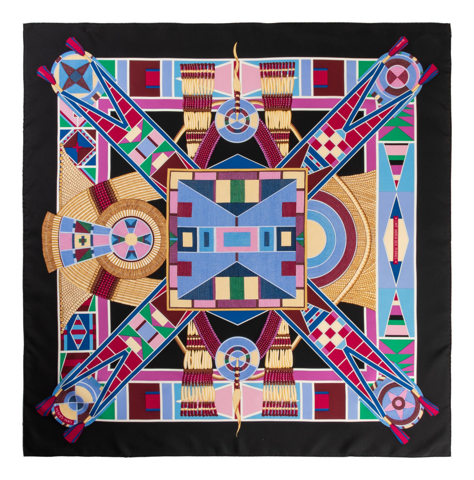 Four Hermès 90cm Silk Scarves