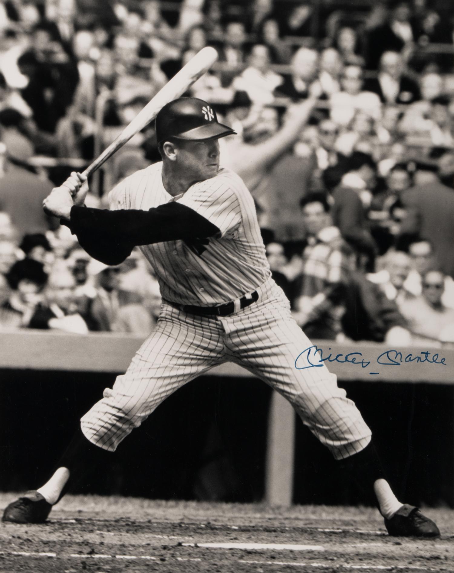 An Exceptional Mickey Mantle Signed Autograph Large Format Photograph (Beckett Authentication Services)