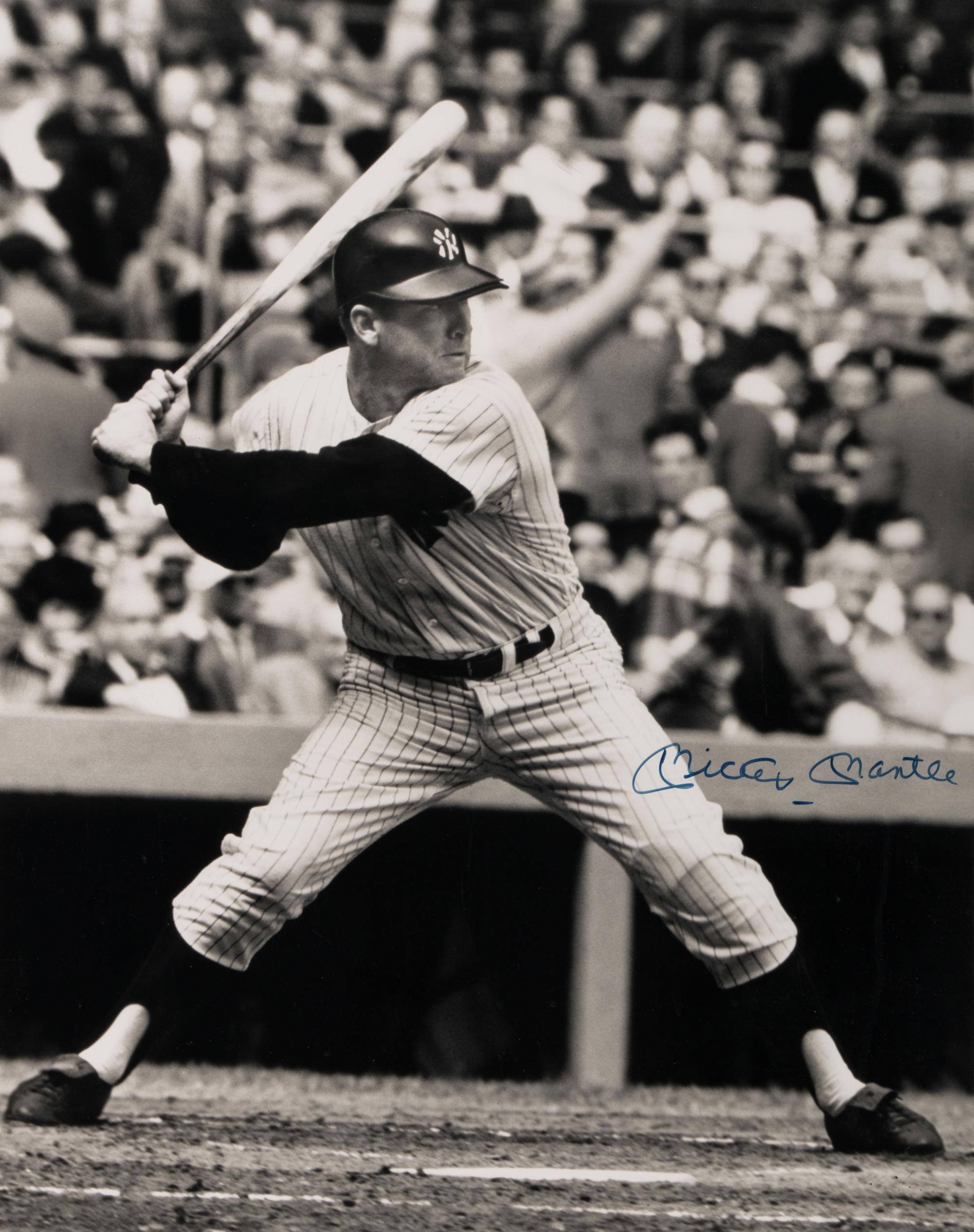 An Exceptional Mickey Mantle Signed Autograph Large Format Photograph (Beckett Authentication Services)