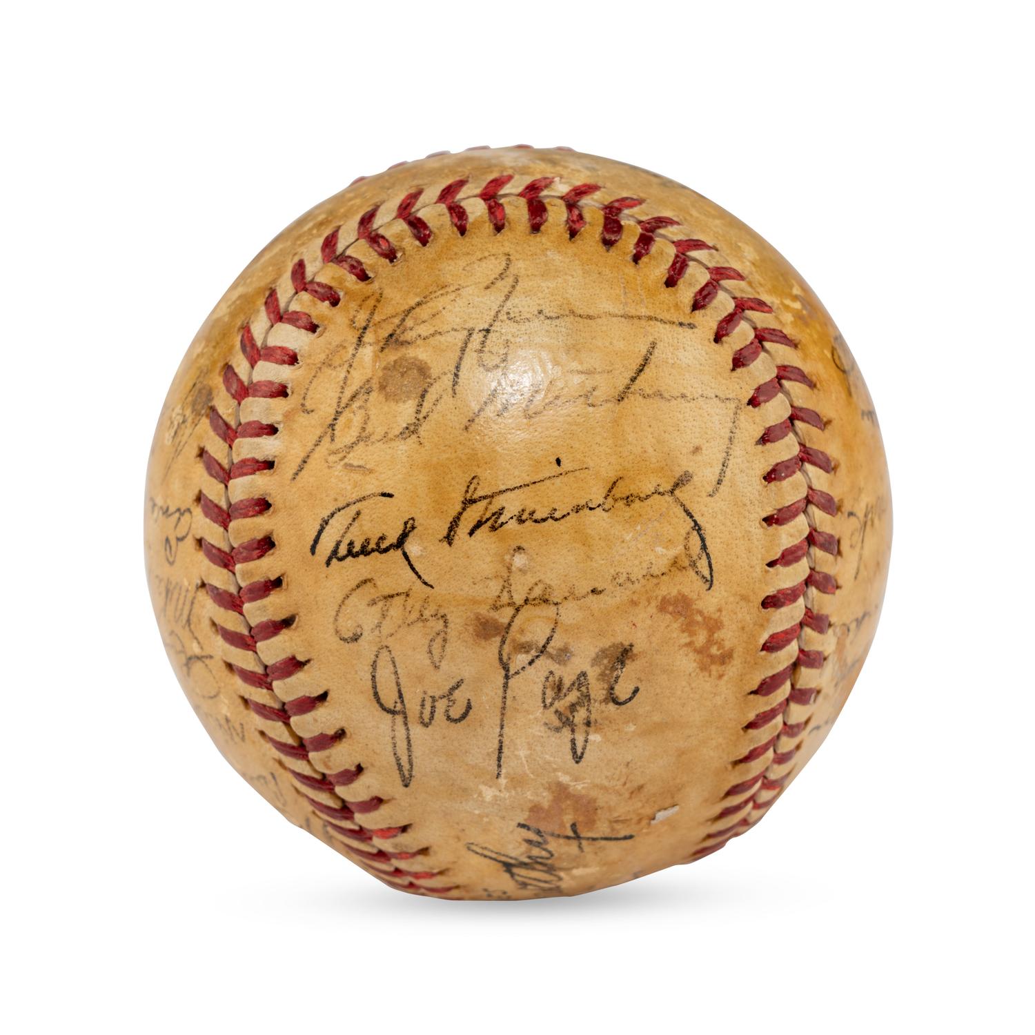A 1945 New York Yankees Team Signed Autograph Baseball (Beckett Authentication Services)