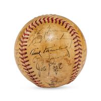 A 1945 New York Yankees Team Signed Autograph Baseball (Beckett Authentication Services)