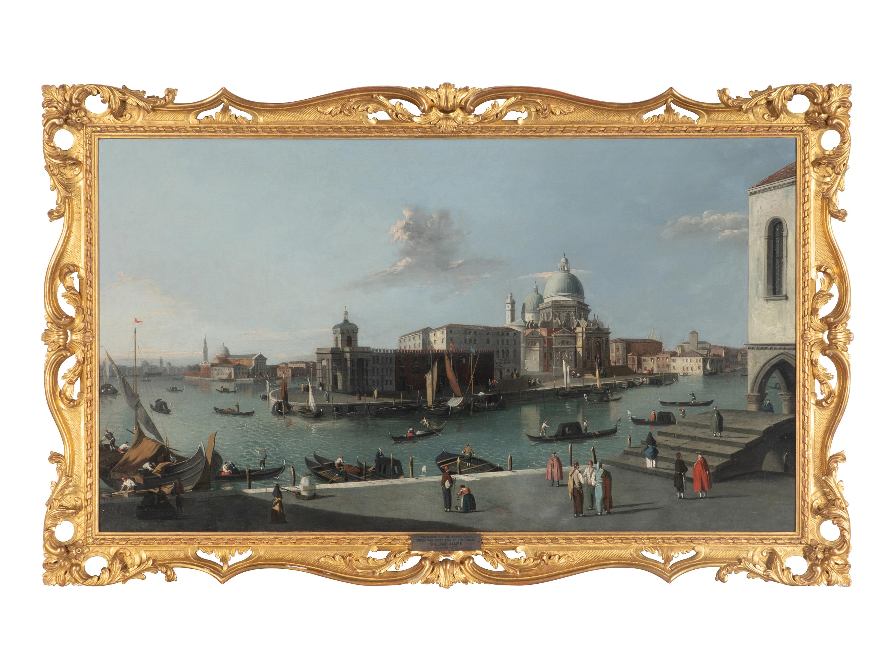 The Grand Canal Looking South From the Molo With a View of Santa Maria della Salute