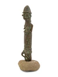 A Benin Bronze Figure