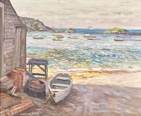 Edward Willis Redfield (American, 1869-1965) - Snug Harbor