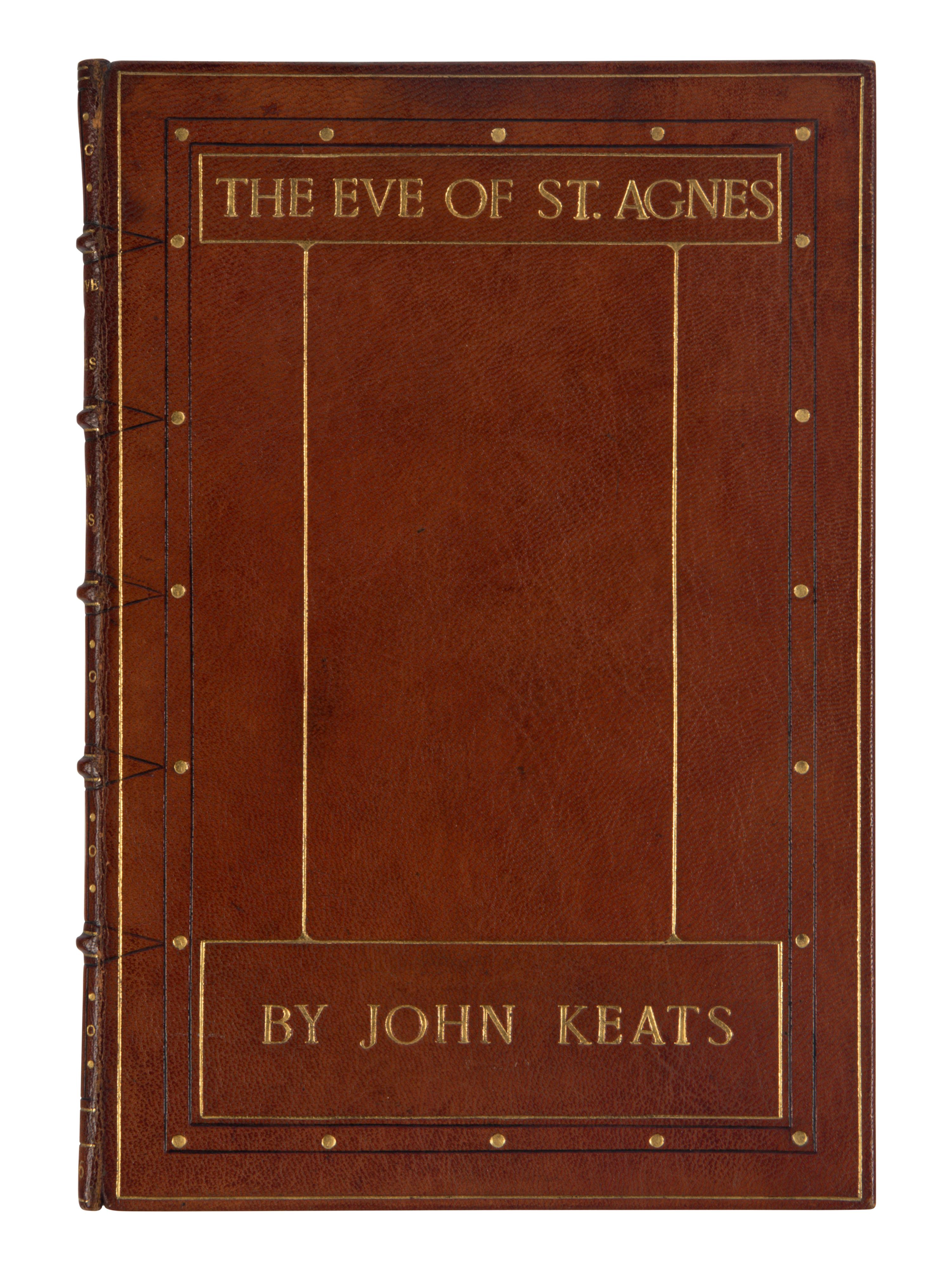 [BINDING - KELLIEGRAM]. KEATS, John (1795-1821). The Eve of St. Agnes . London: Sampson Low and Son for Joseph Cundall, 1856.