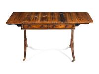 A Regency Calamander or Zebra Wood Sofa Table