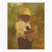 Karl Witkowski (American, 1860–1910) Portrait of a Young Boy with a Pup
