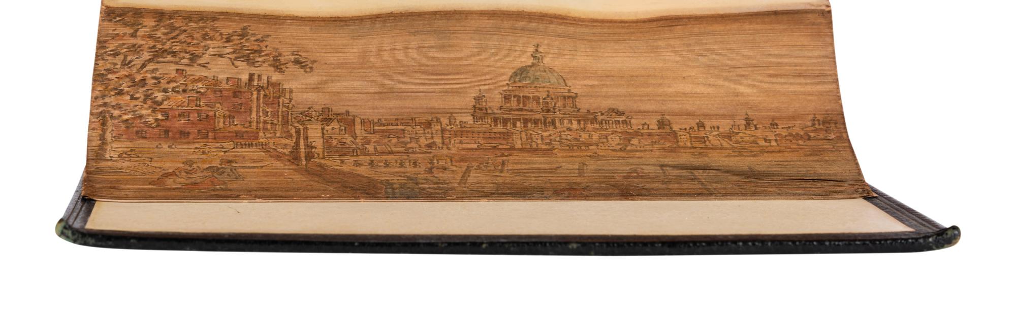 [BINDINGS -- FORE-EDGE PAINTINGS]. TENNYSON, Alfred, Lord (1809-1892). Poems . London: Edward Moxon, 1850.