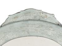 A Venetian Etched Glass Mirror