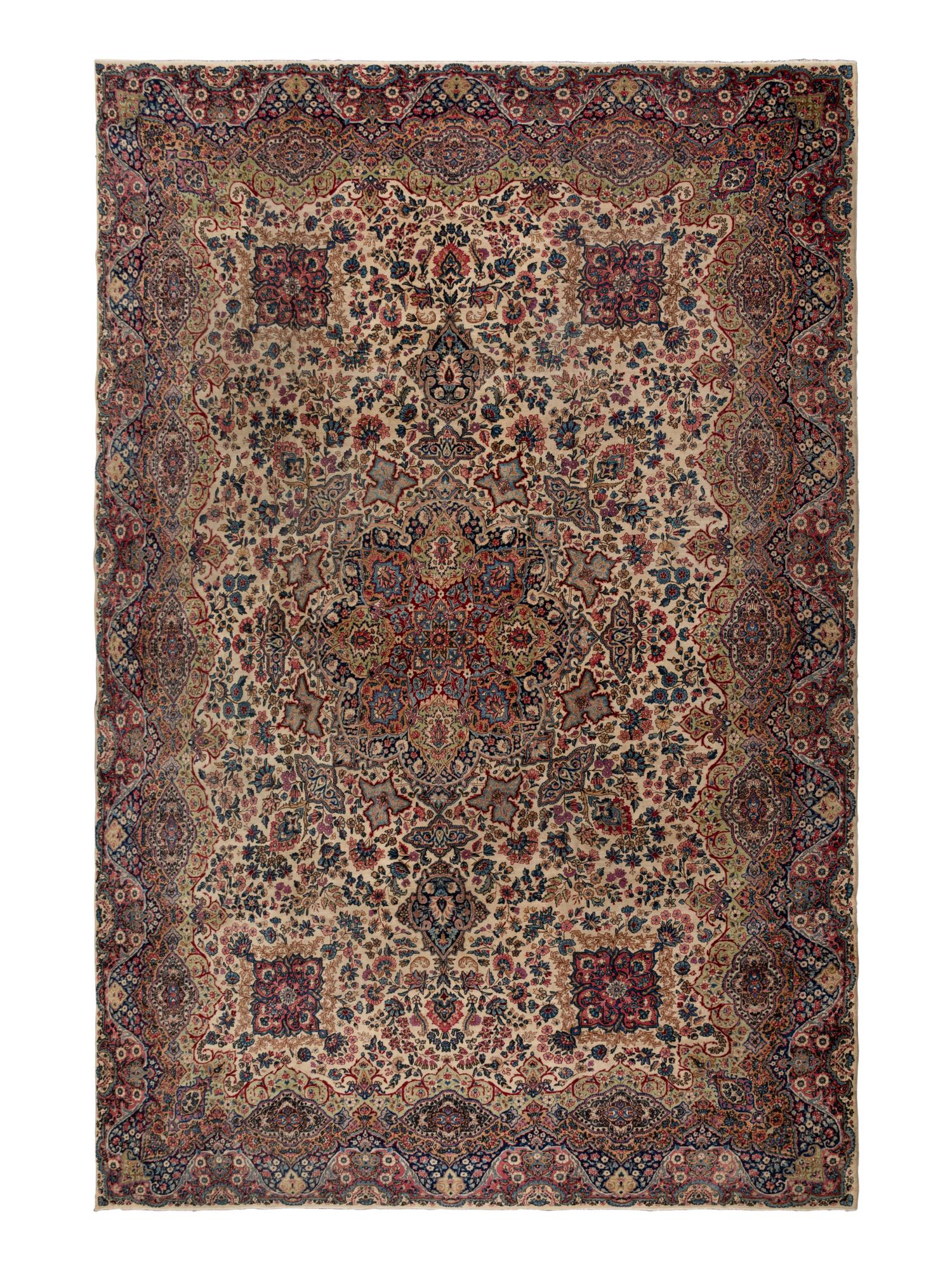 A Kerman Wool Rug