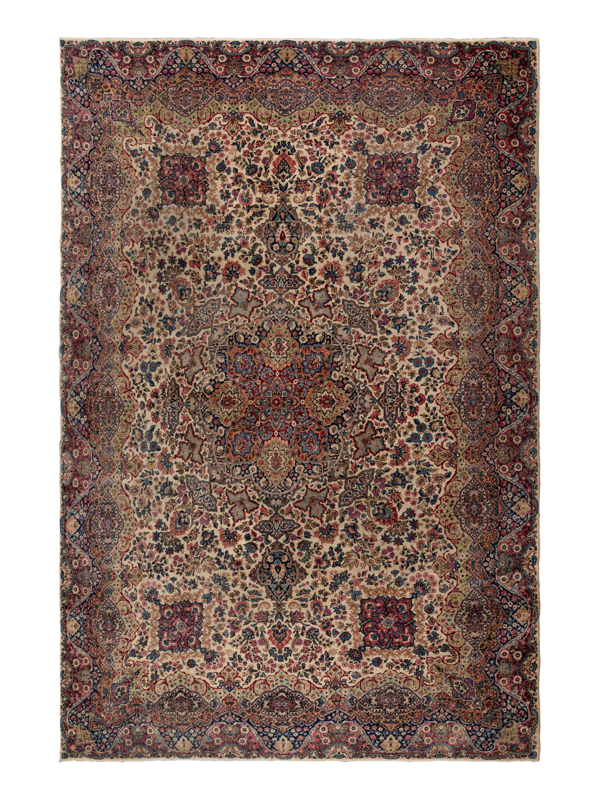 A Kerman Wool Rug