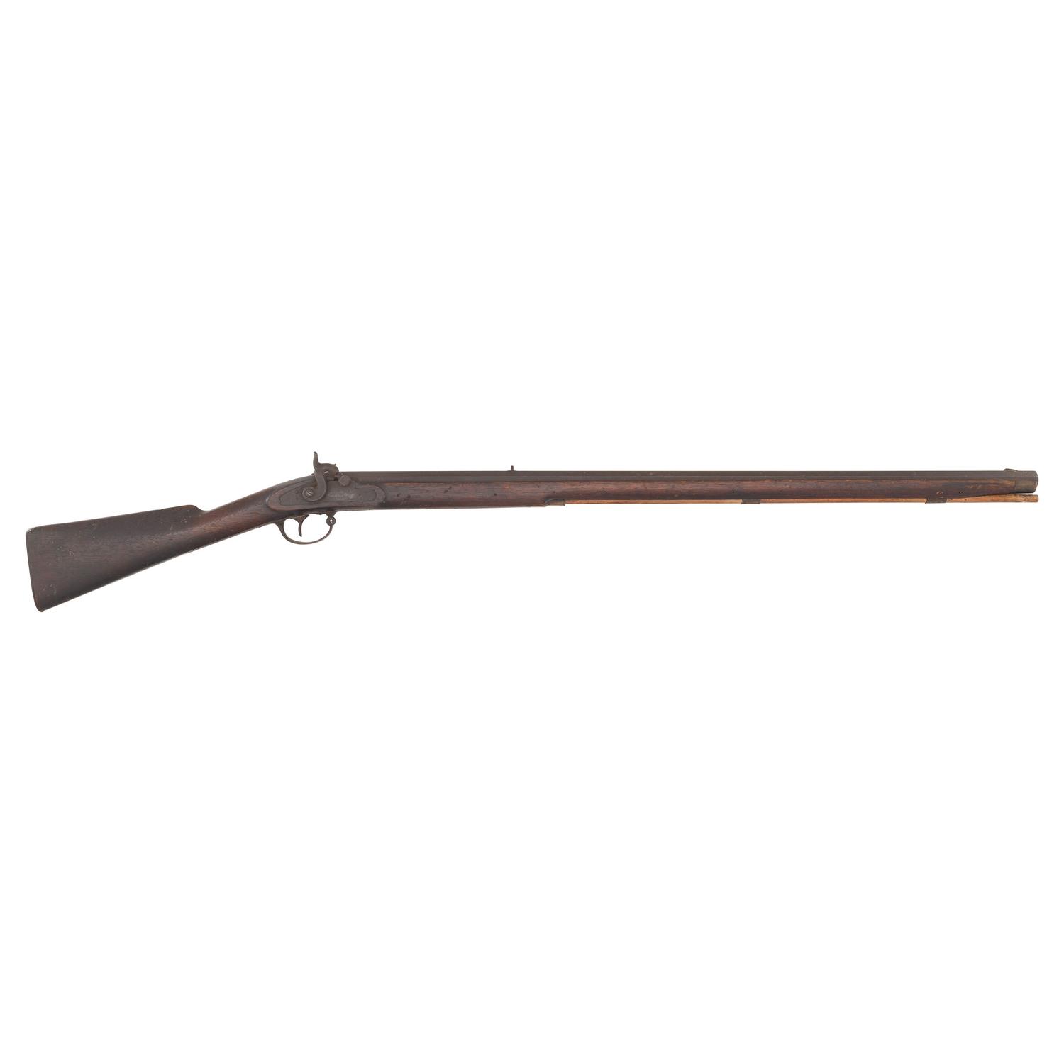 Heavy Barreled Leman Percussion Full Stock Plains Rifle