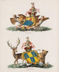 A Set of Ten English Engravings of Coats of Arms