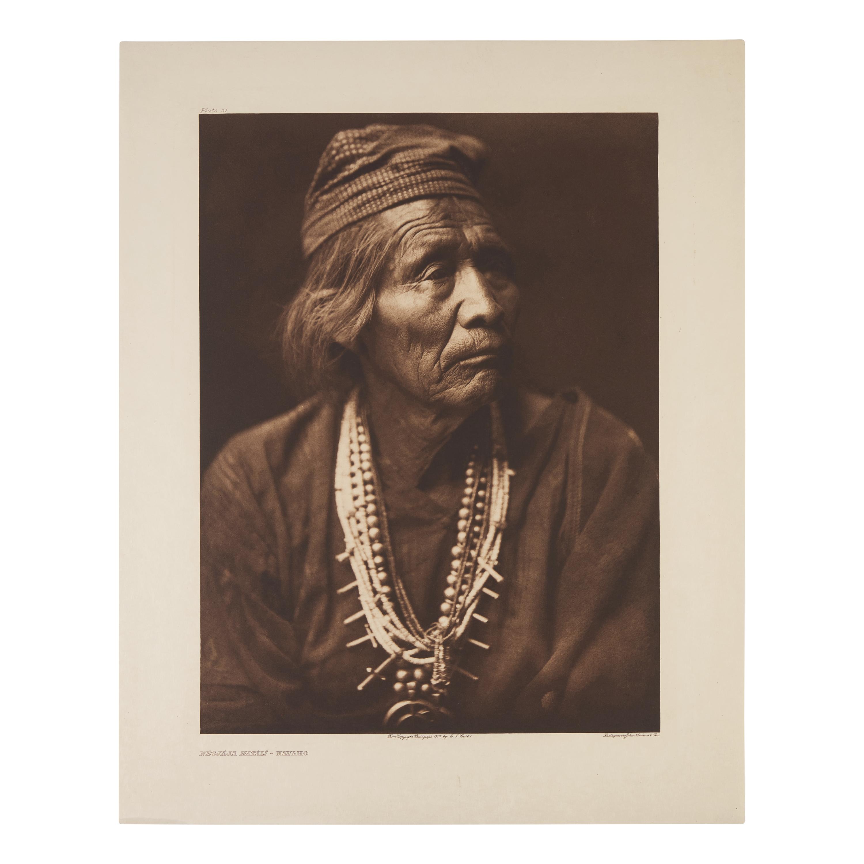 Edward Curtis (American, 1868-1952) — Nesjaja Hatali - Navaho Plate 31