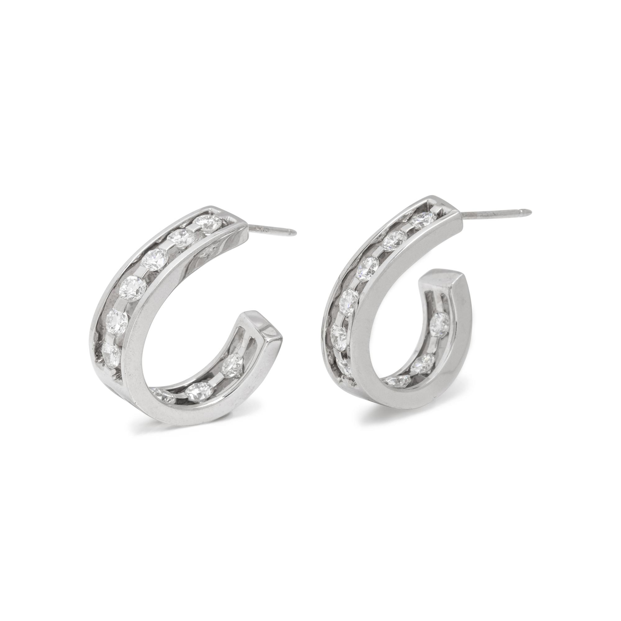 WHITE GOLD AND DIAMOND EARRINGS