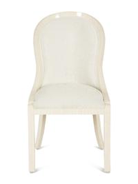 A Vintage Bone Upholstered Side Chair
