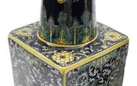 A Pair of Chinese Black-Ground Porcelain Vases
