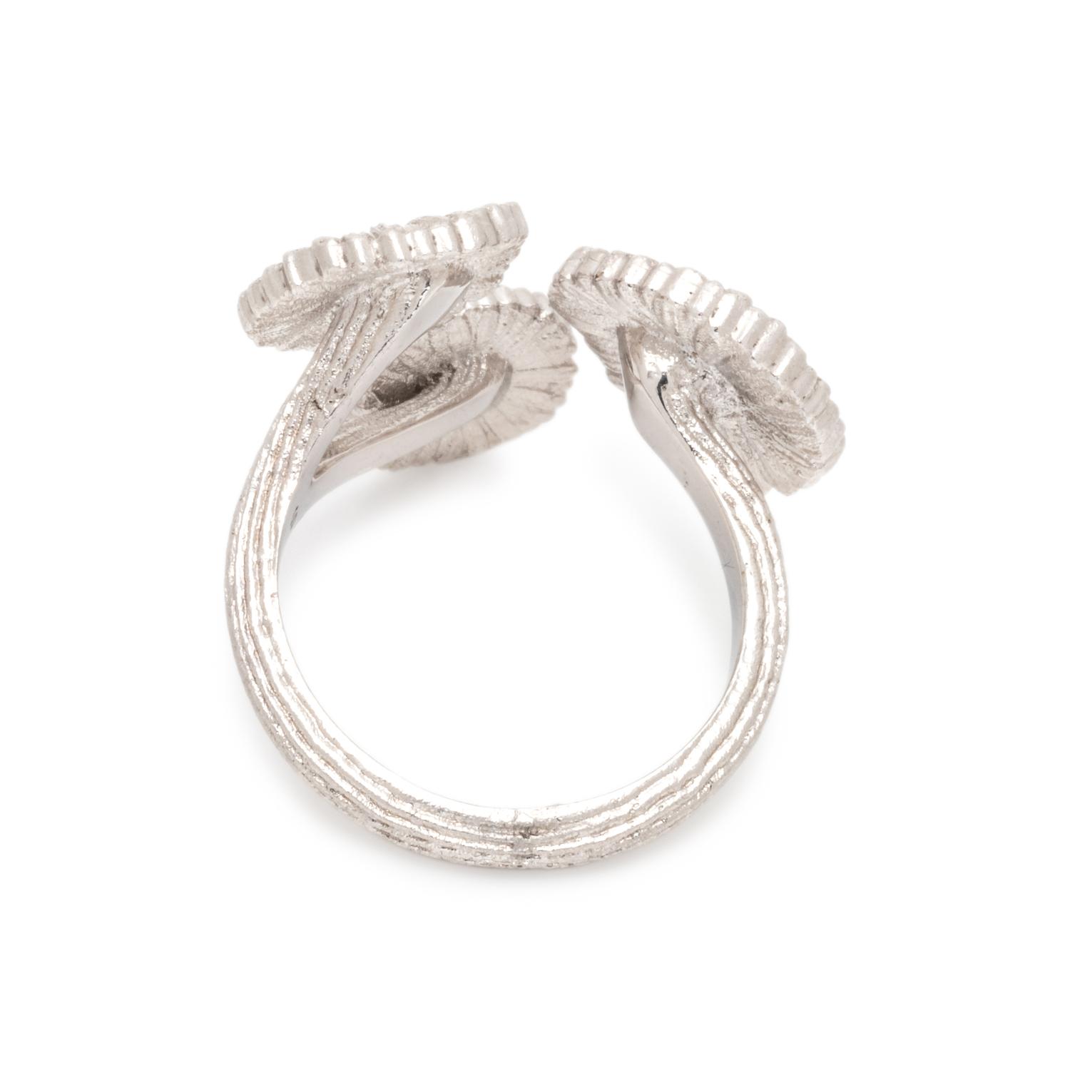 BUCCELLATI, STERLING SILVER, YELLOW GOLD AND DIAMOND 'BLOSSOMS' RING