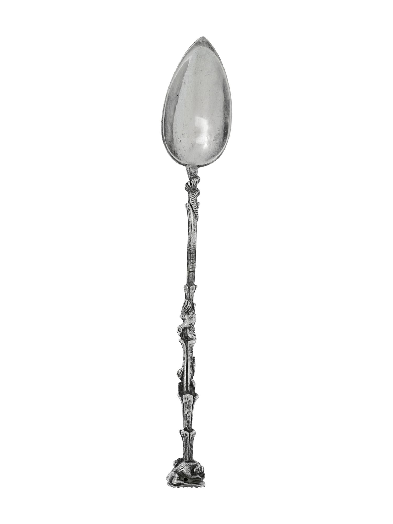 A Continental Silver Citrus Spoon