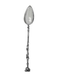A Continental Silver Citrus Spoon