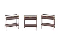 Three Chinese Hardwood Displaying Cases