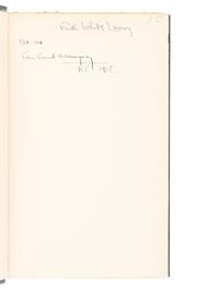 [HEMINGWAY, Ernest (1899-1961)]. POUND, Ezra (1885-1972). Personae of Ezra Pound. London: Boni & Liveright, 1927.