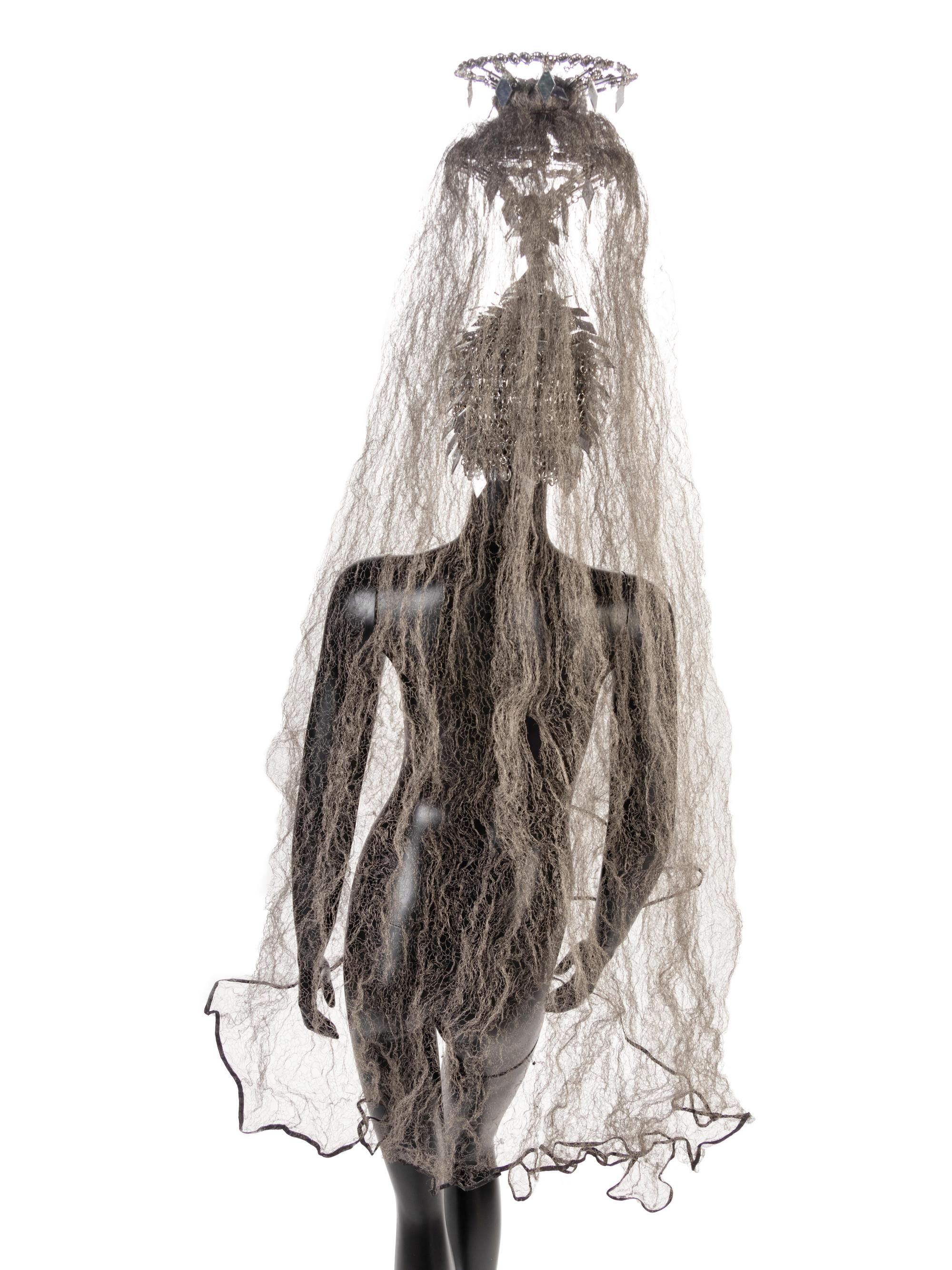 Paco Rabanne Headdress with Wire Veil