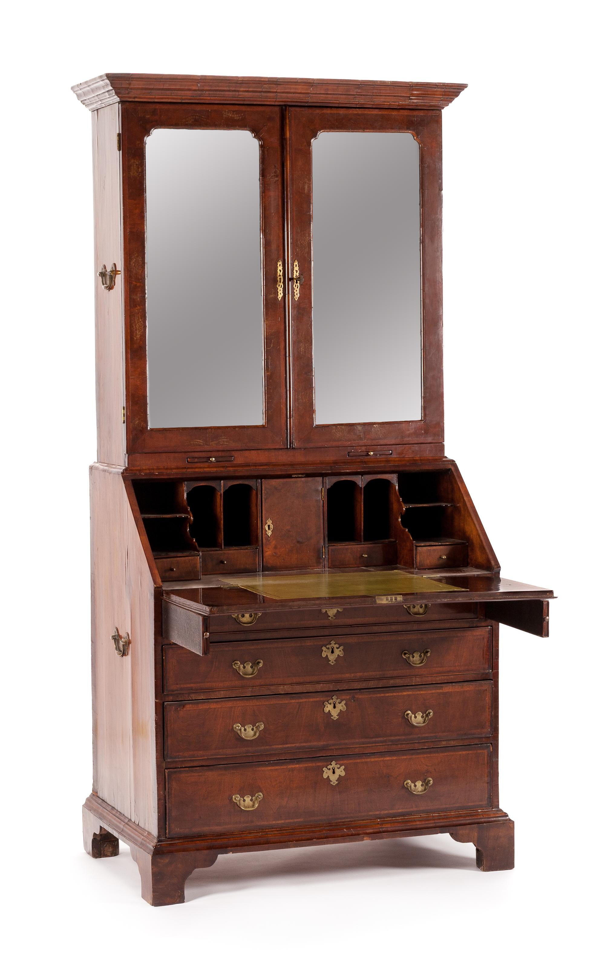 A George III Mahogany Secretary Height 81 x width 39 x depth 24 inches. — 18TH CENTURY