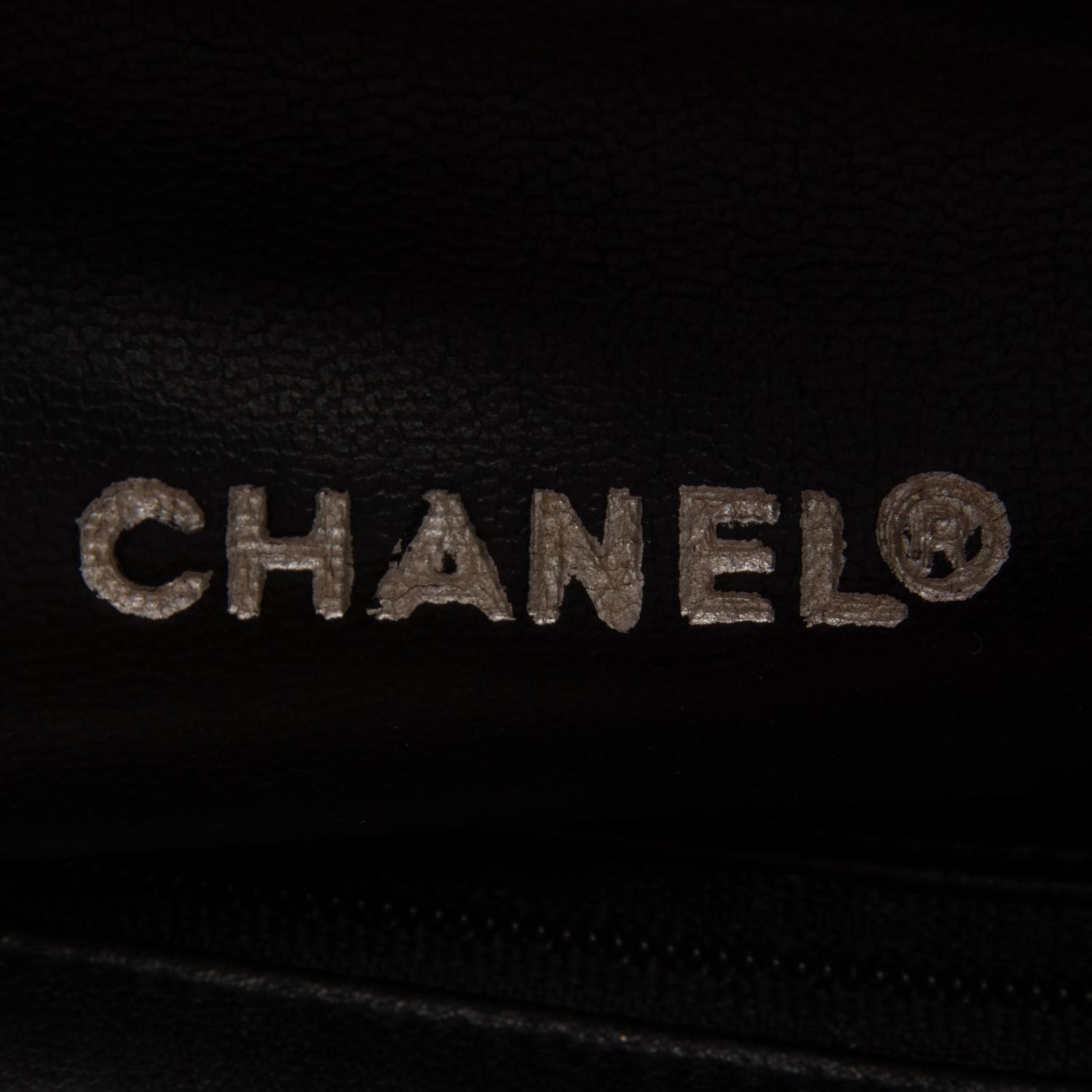 Chanel, Large Black Leather Tote