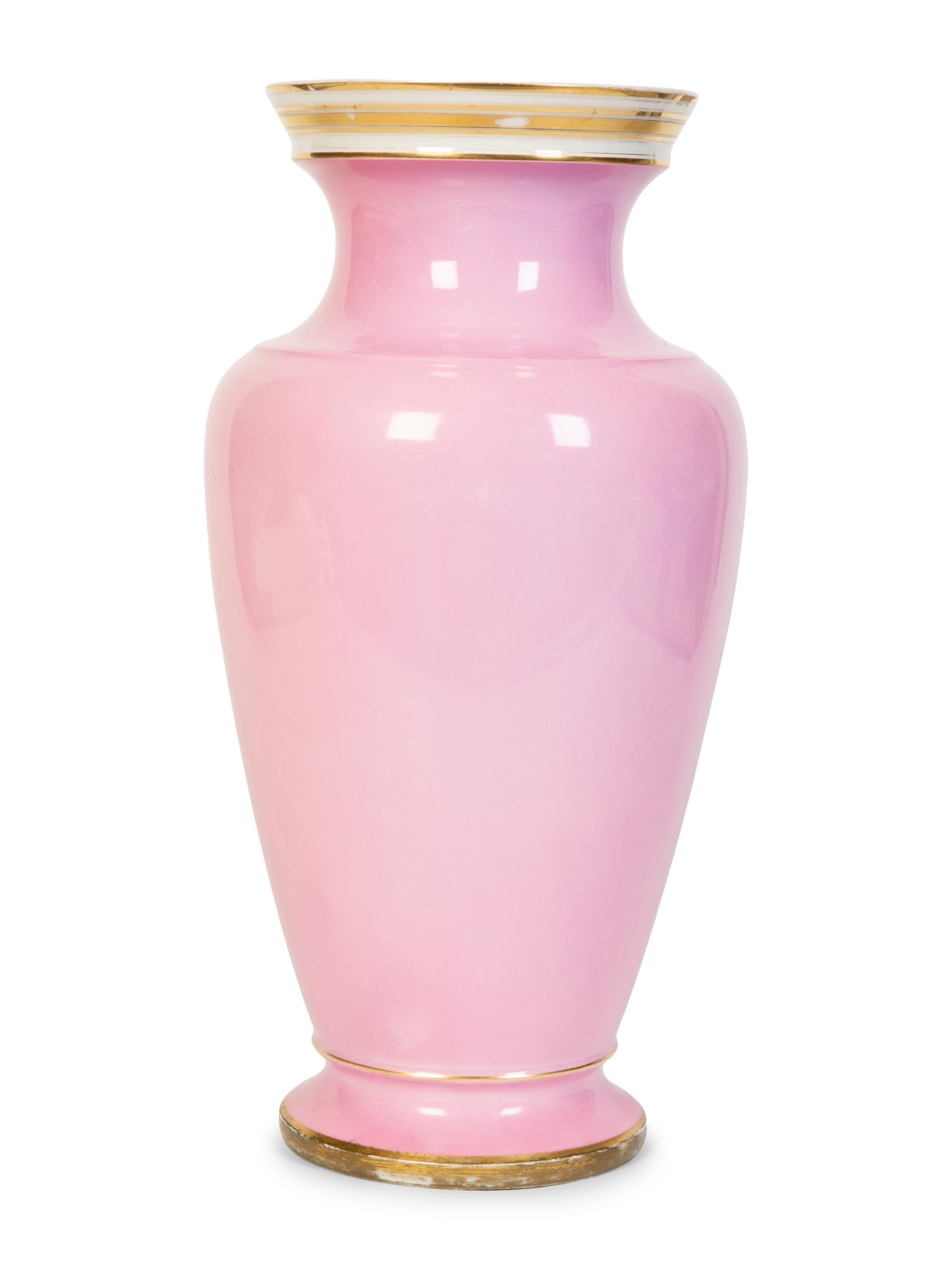Two Continental Painted and Gilded Porcelain Vases