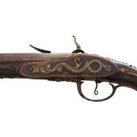 Extremely Rare Serpent Side Plate Flintlock Trade Pistol