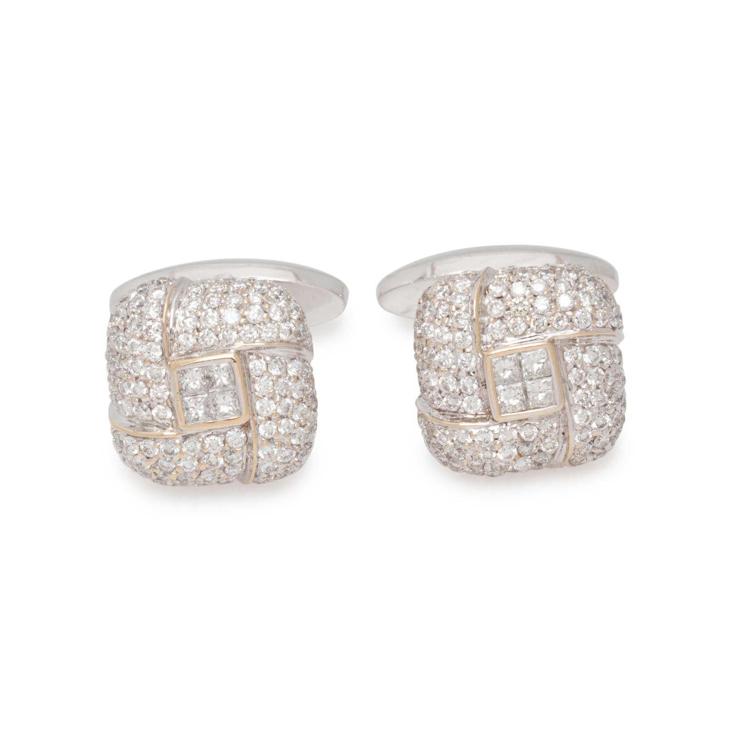 DIAMOND CUFFLINKS