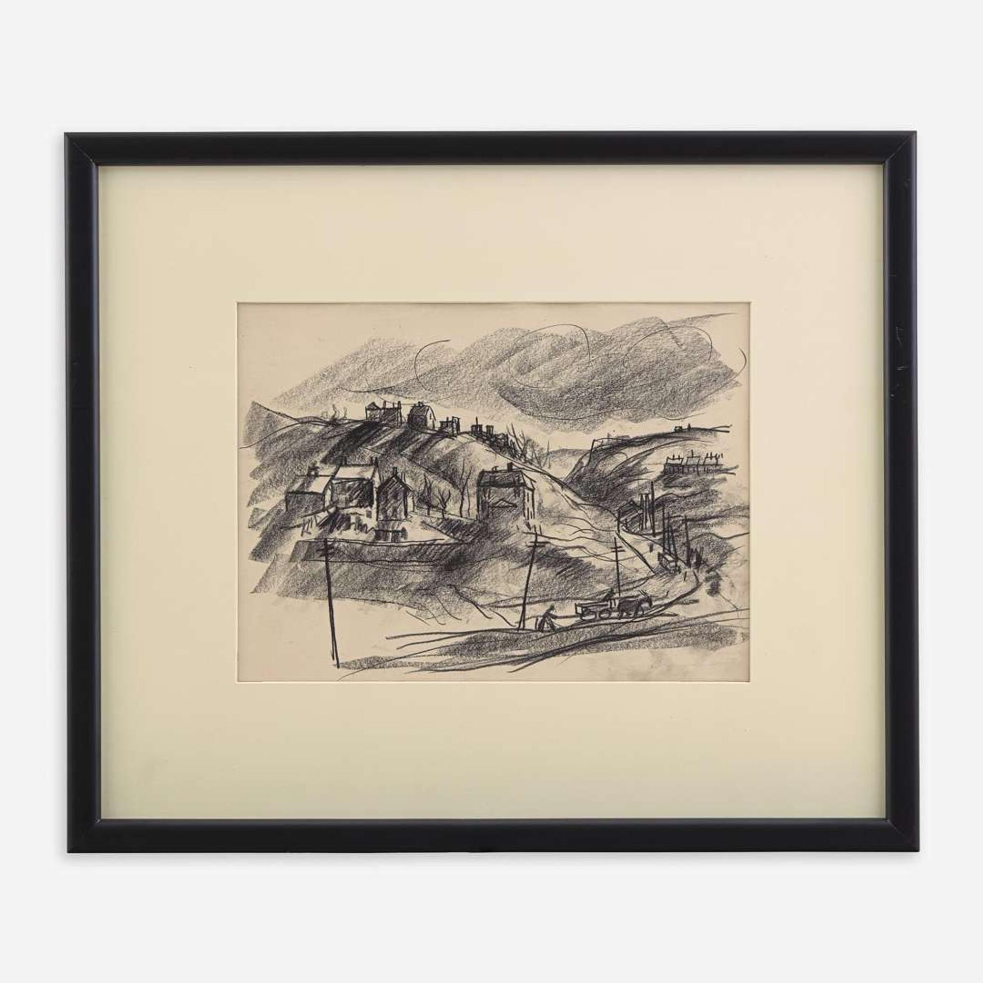 John Fulton Folinsbee (American, 1892-1972) Hilly Countryside