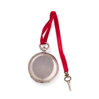 BRITISH, STERLING SILVER DEMI-HUNTER POCKET WATCH