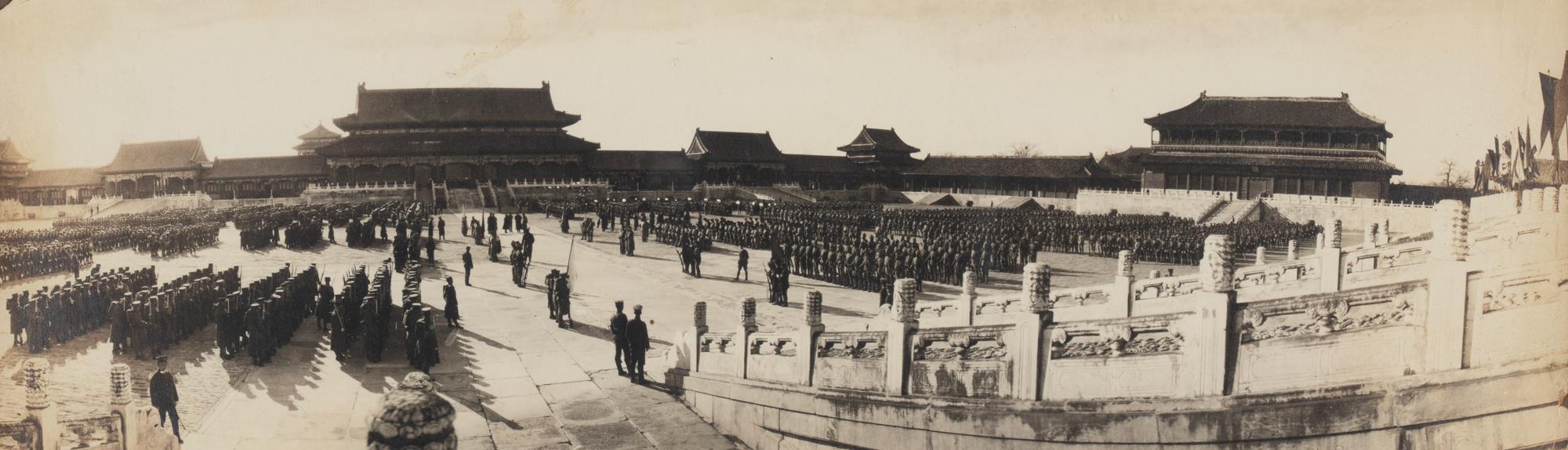Six Panoramic Photographs of the Hall of Supreme Harmony (Tai-he Dian) During the Boxer Rebellion, 1900