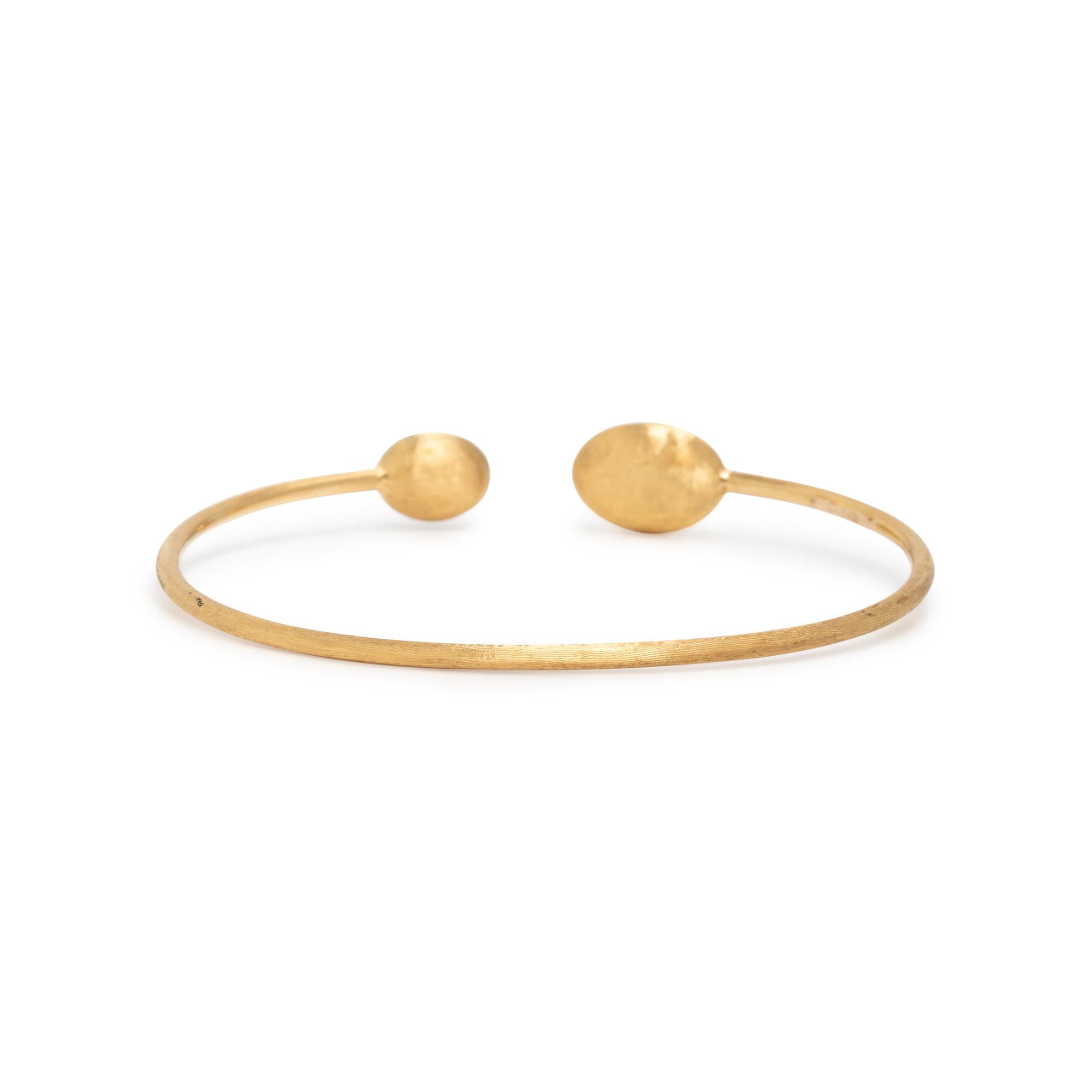 Marco Bicego, 'Siviglia', Diamond and Yellow Gold Cuff Bracelet