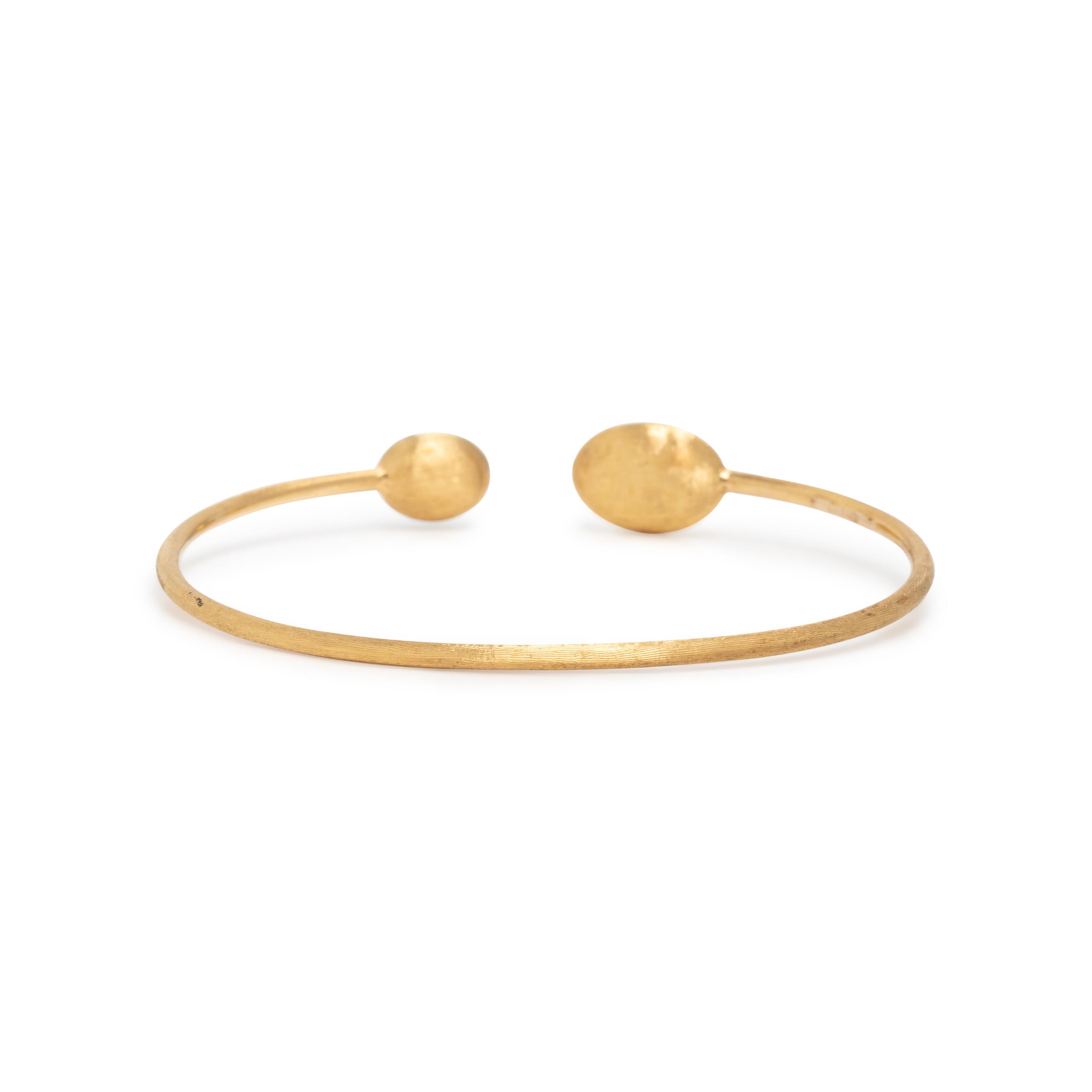Marco Bicego, 'Siviglia', Diamond and Yellow Gold Cuff Bracelet