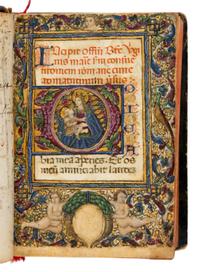 FOLLOWER OF COLA RAPICANO (Naples, active c. 1451-1488) Book of Hours, in Latin, illuminated manuscript on parchment [Italy, Naples? c. 1480-1490]